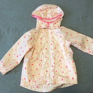 Toddler Girl Heart Raincoat